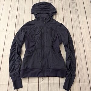 Lululemon Dance Studio Jacket Hoodie Purple Size 8 Women's Workout Activewear
